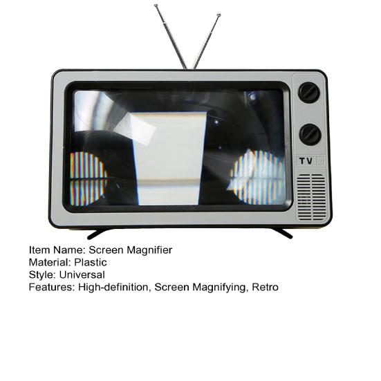 Loupe d'écran 12"/14" pour téléphone portable Amplificateur TV Rétro Écran de téléphone portable Haute définition 3D