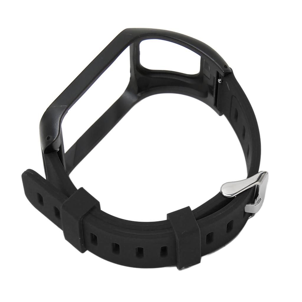 Bands Watch Adjustable Waterproof Silicone Watch Replacement Strap For Tom Tom Runner 3 Black