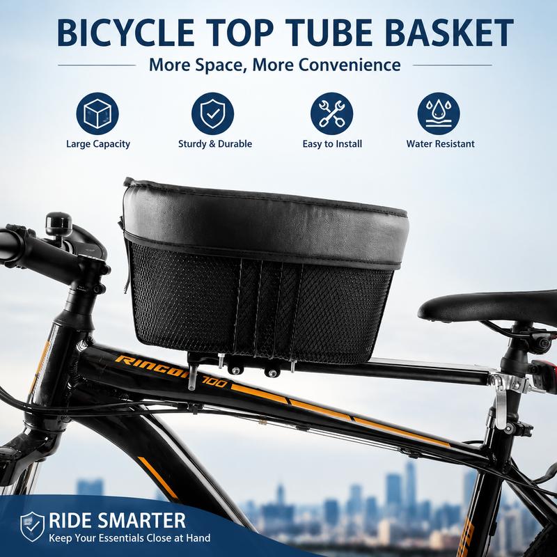 Cesta Universal para Mascotas de Bicicleta para Bicicleta de Montaña Bicicleta de Carretera Sillín Cruzado Transportador Desmontable para Perros Gatos Cesta de Bicicleta para Compras