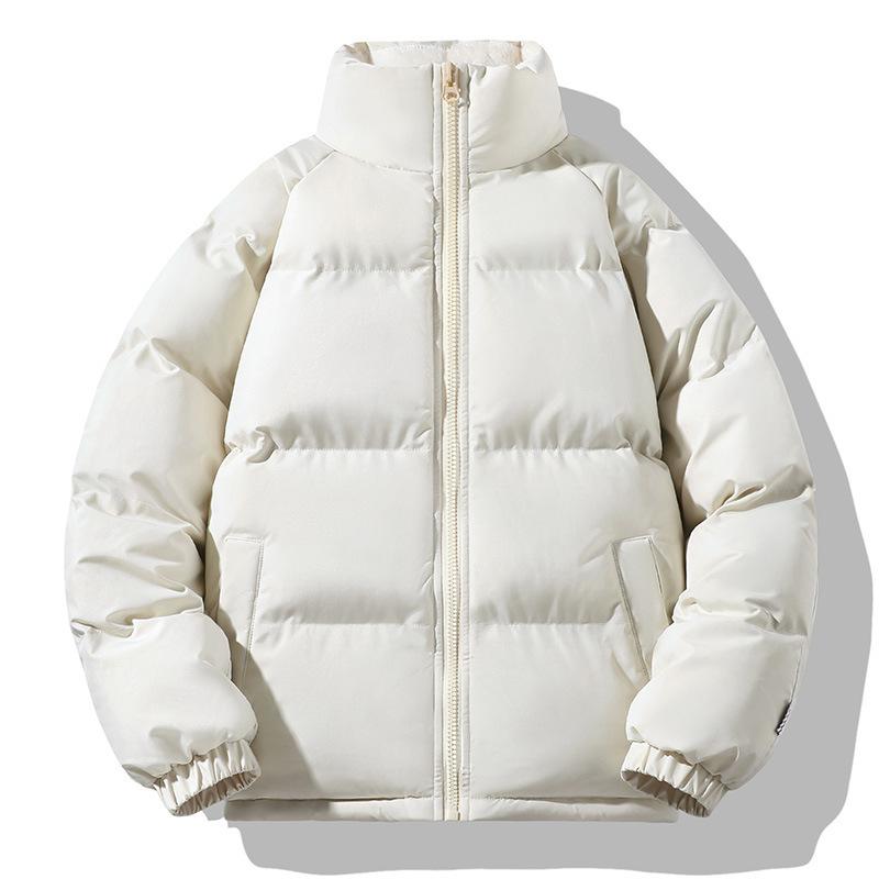 Winter Lambskin Cotton-padded Jackets for Men and Women Loose Thickened Cotton-padded Jackets for Cold Protection and Warmth and Couple Down Jackets