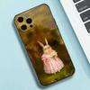 Vintage Rabbit Aristocrat Phone Case Silicone Soft For IPhone 17 16 15 14 13 12 11 X XR Plus Pro Max Plus