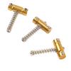 3PCS Guitar Saddles Brass Tuning String Bridge Saddle Replacement for GT Series Electric Guitar