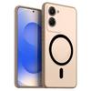 Magnetic Iron Ring Phone Case for Vivo Y28s 5G,Y18s,Y03t Matte Soft TPU Shockproof Cover