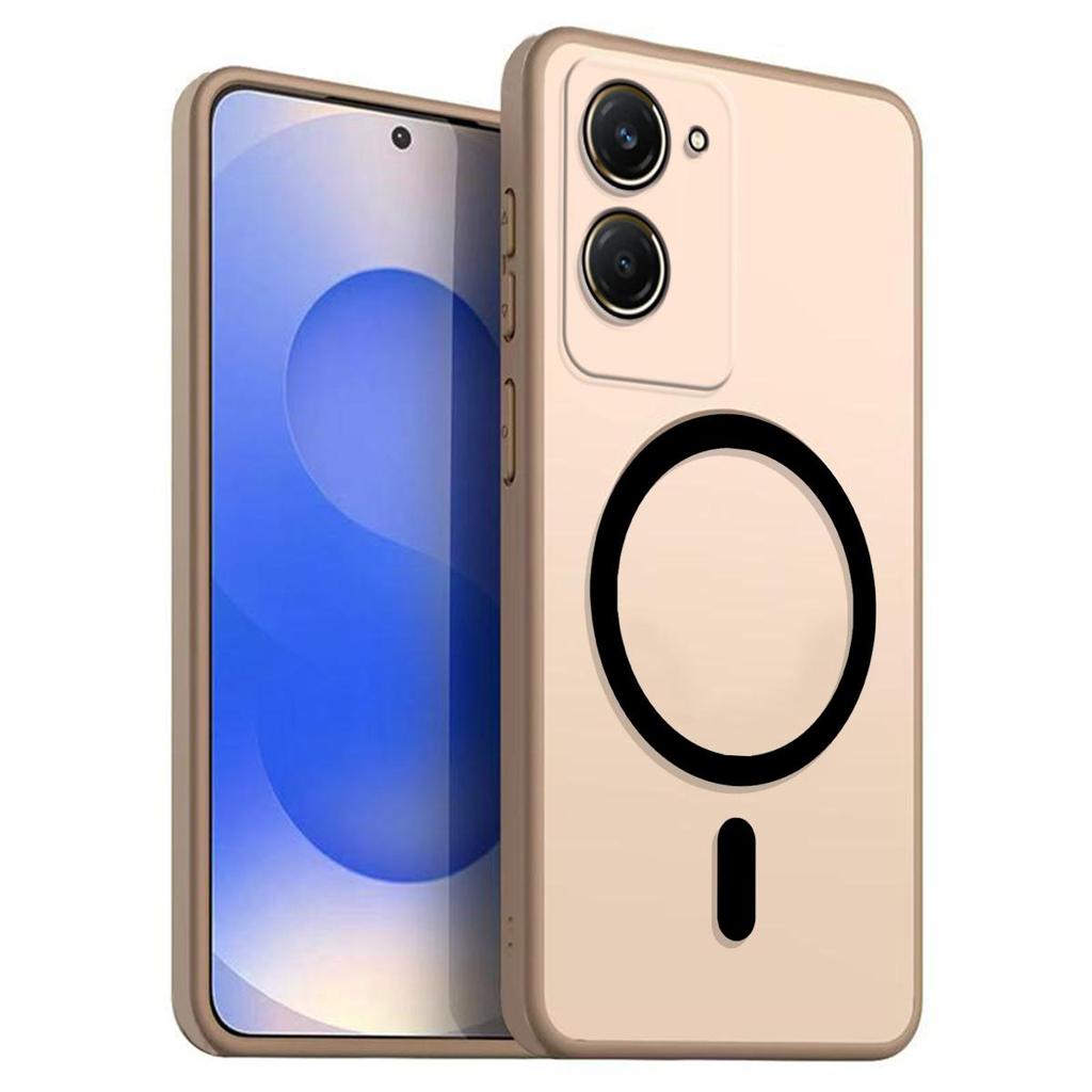 Magnetic Iron Ring Phone Case for Vivo Y28s 5G,Y18s,Y03t Matte Soft TPU Shockproof Cover