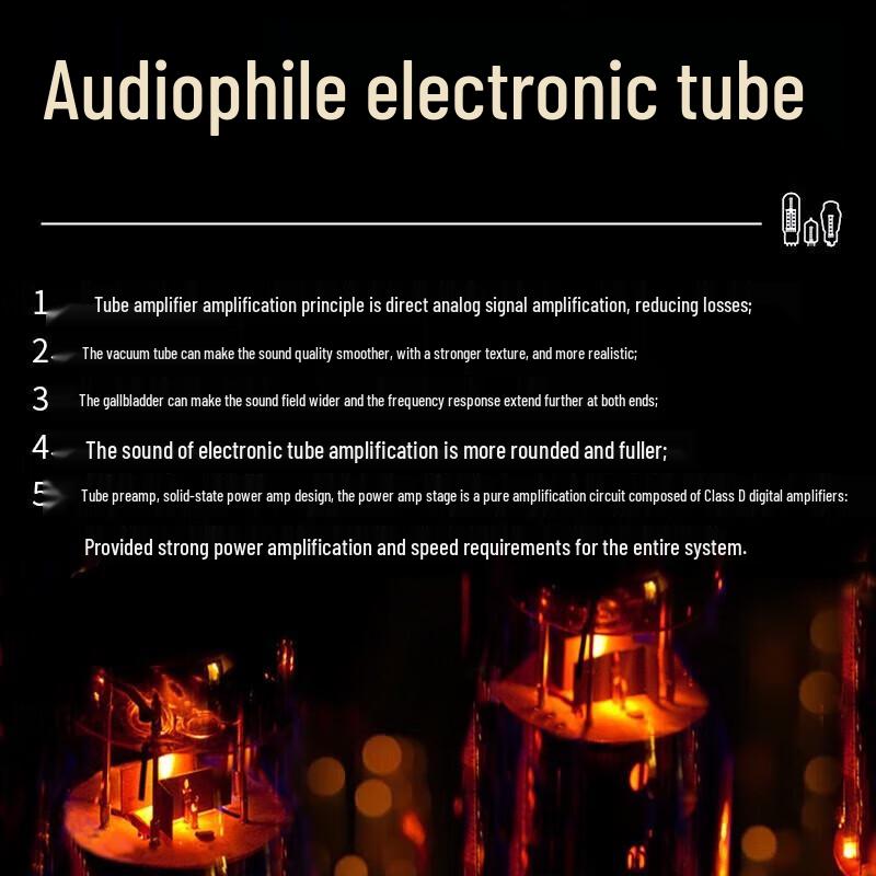 Philips TAM7208 HIFI Tube Amplifier All-in-One CD Player with Bluetooth & Radio