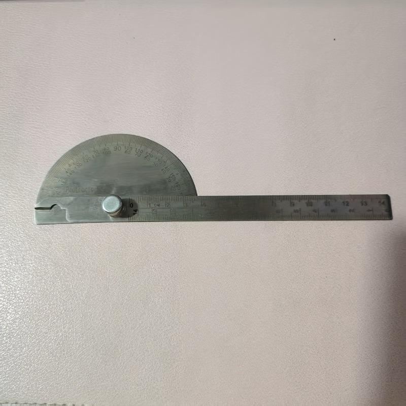 

Stainless steel protractor 1pcs срібний