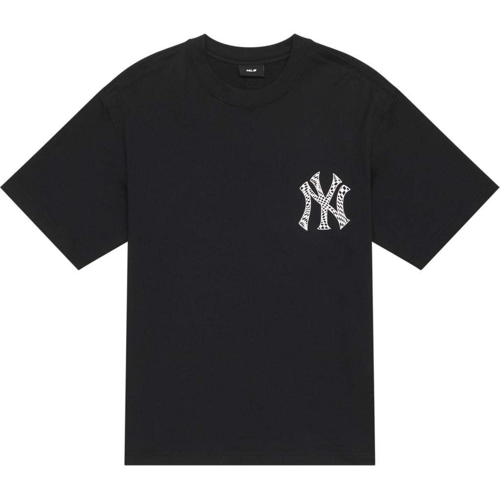 New MLB Checkerboard T Shirts Unisex Black 3ATSO0243-50BKS