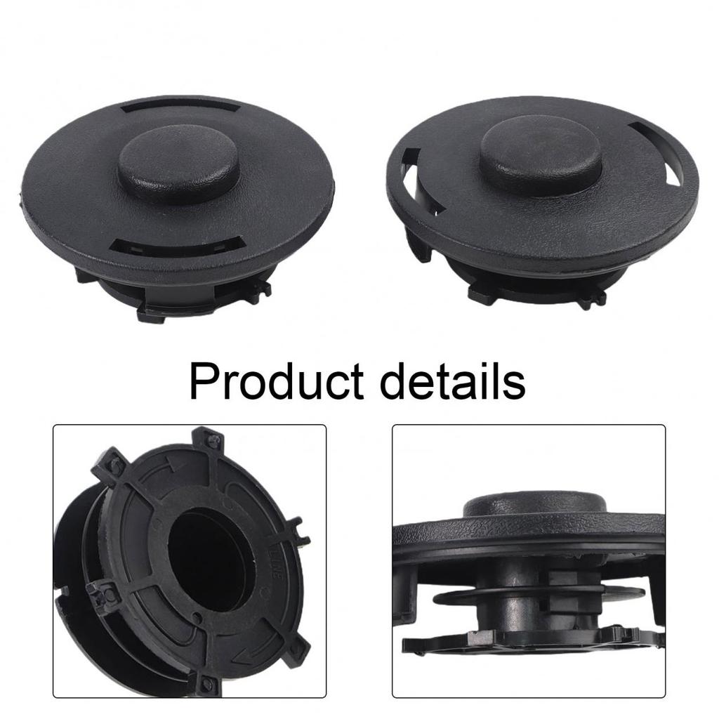 6 Piece Spool Set Bump Feed Trimmer Head Spool Cover Cap