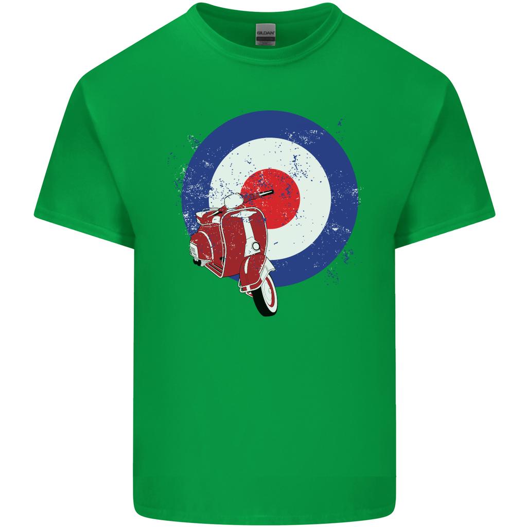 MOD Scooter Motorcycle Motorbike Unisexs Light Cotton TShirt