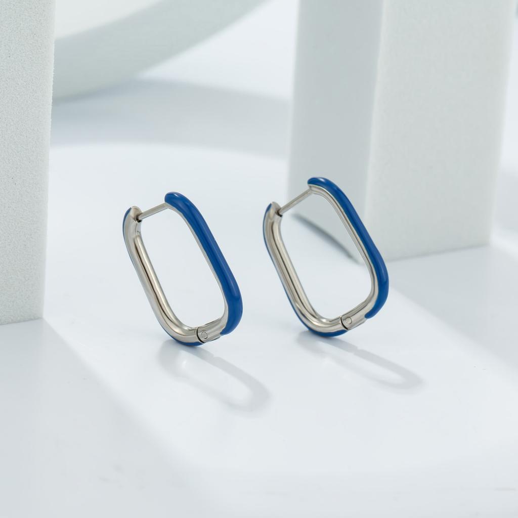 Fashion Exaggerated Temperament Women's Earrings Earrings Earrings Ear Buckles Glue Design Sense Cold Wind Jewelry