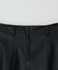 The Penny Leather Long Skirt - Black