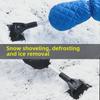 Car Snow Shovel with Warm Plush Gloves and Ice Scraper