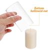 High Borosilicate Glass Windproof Candle Cover for Wedding Candelabra and Buddha Butter Lamp