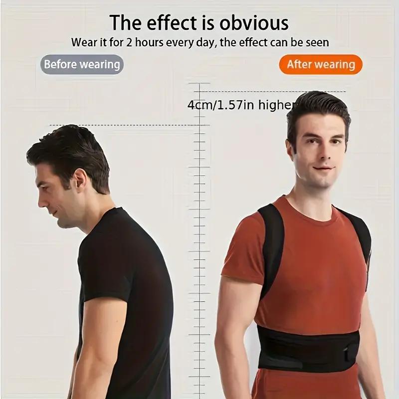 Ergonomic Design Adult Back Support Strap, Posture Brace for The Back, Back Support, Adjustable Shoulder Straps