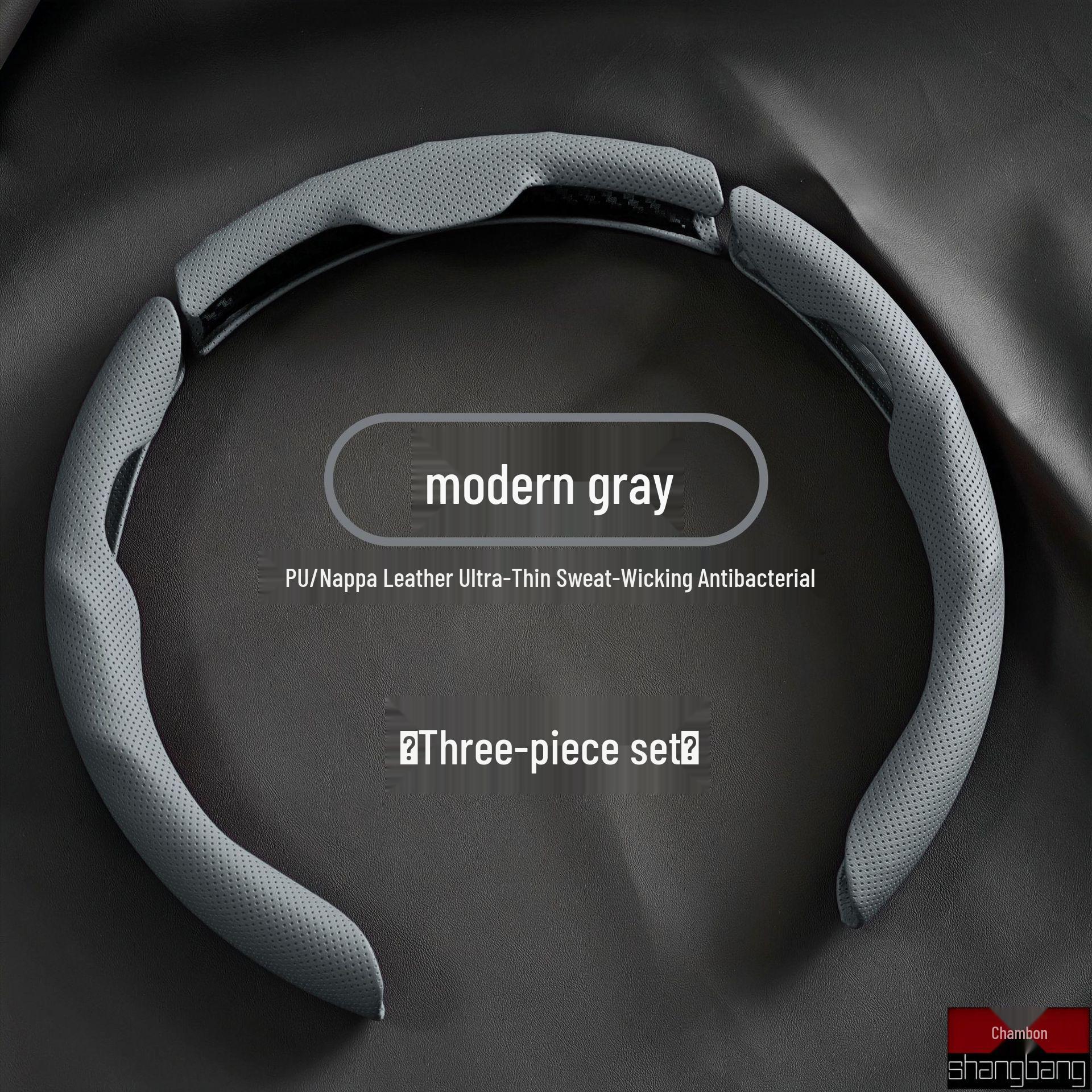 Дышащая оплетка на руль из кожи наппа, впитывающая пот, всесезонная, универсальная 38cm