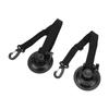 2PCS 9cm Suction Cup Anchor Securing Hook Tie Downs with Carabiner for Car Side Awning