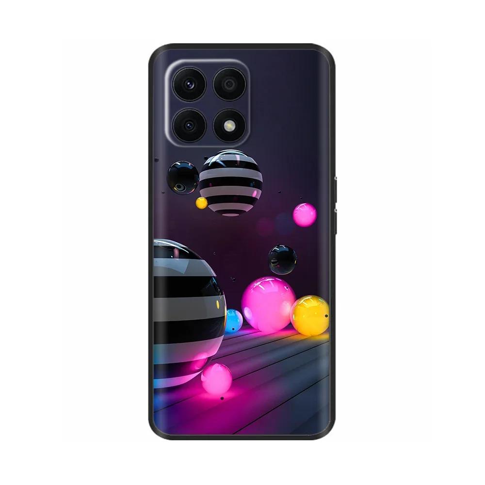 Für Huawei Honor X8A Hülle Mode Blume Weiches TPU Silikon Handyhülle Für Honor X8A HonorX8A Funda Stoßfeste Rückabdeckung Coque