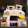 3D Horse Duvet Cover King Queen Size White Running Horses Pattern Bedding Set For Kids Teens Adults Wild Animal Soft Quilt Cover