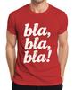 Bla Bla Bla Sarcastic Saying Funny Gift Grunge White Unisexs T Shirt