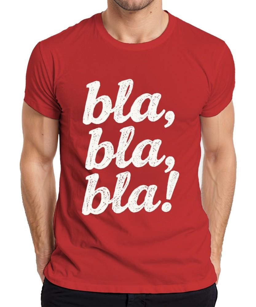 Bla Bla Bla Sarcastic Saying Funny Gift Grunge White Unisexs T Shirt