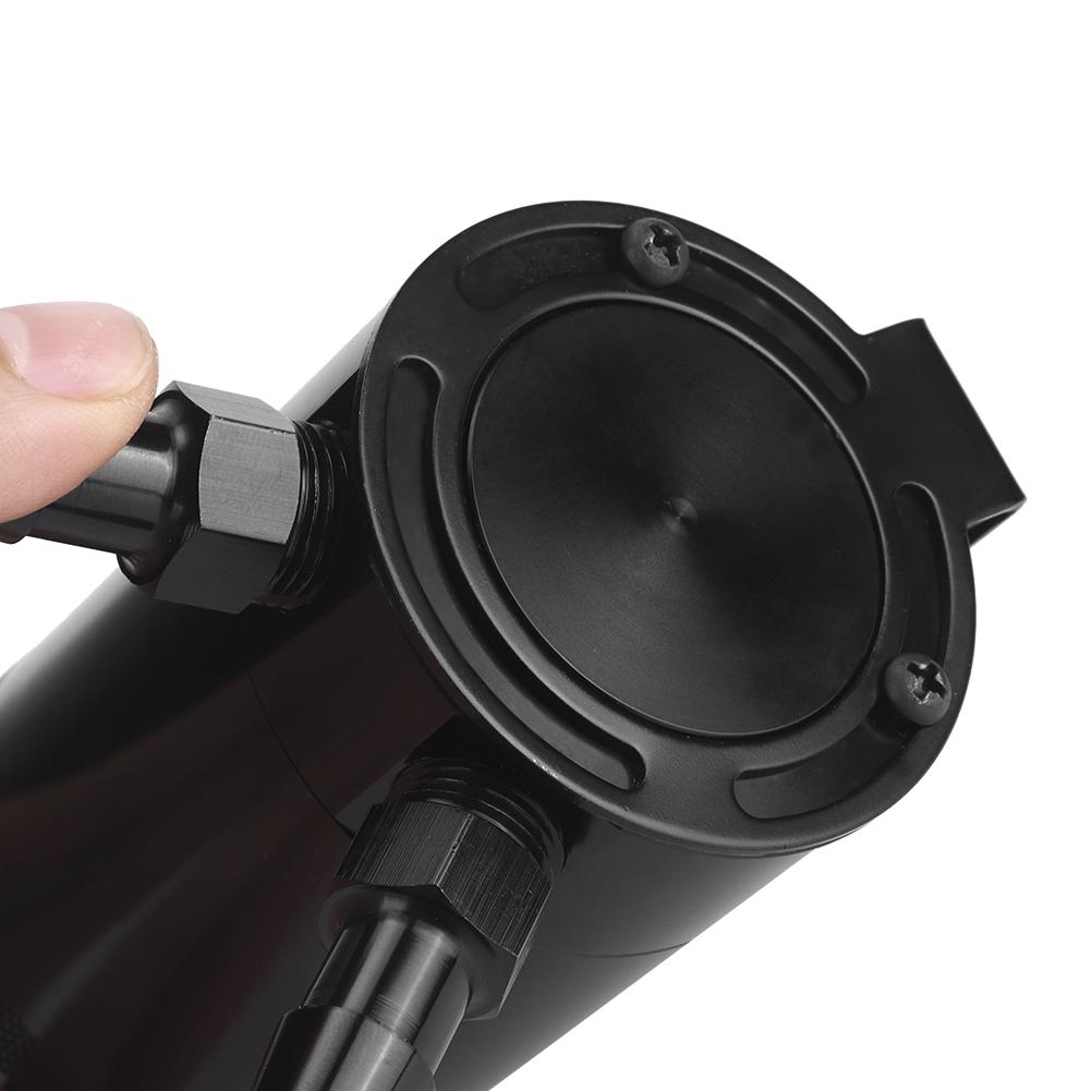 Racing Universal 2 Port Oil Catch Can Universal Aluminum Alloy Air Oil Separator