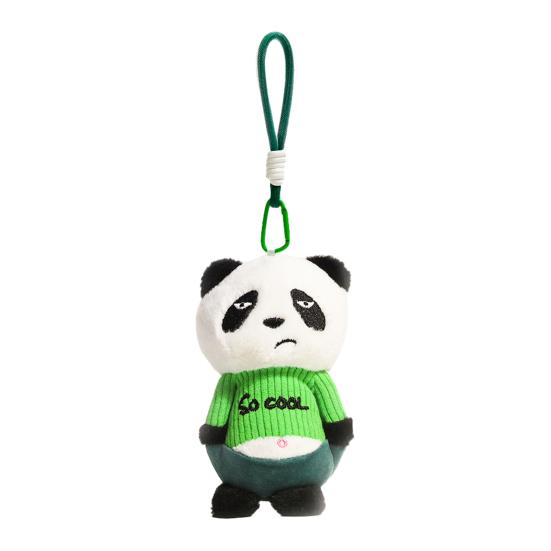 Kawaii Plush Pendant Cute Animal Keychain Soft Fluffy Tsundere Emoticon Bag Charm for Backpack Purse