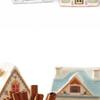 Set Casa delle Spezie del Villaggio di Natale da 6 Pezzi Ornamento a Forma di Casa Set Scatola Portaoggetti Mini Vasetti Casa delle Spezie del Villaggio per Villaggio di Natale Decorazioni per la Casa
