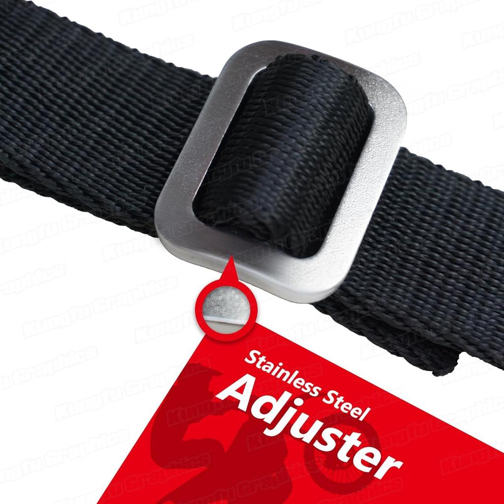 Motorcycle Tow Rope Strap Rescue Pull Bundle Belt Link Black Tie-Down Rope,
