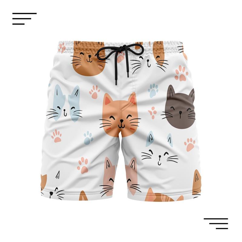 Mens Quick-Dry Printed Board Shorts Beach Swim Gym Casual