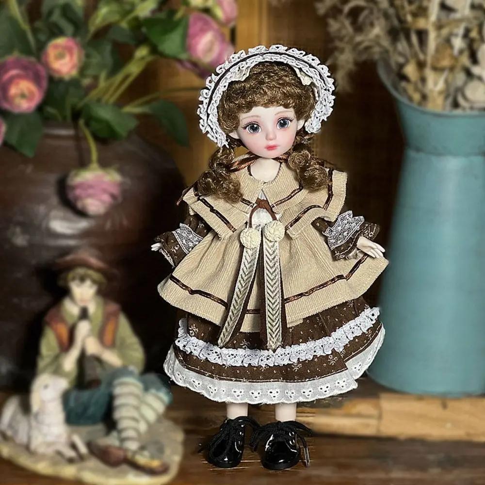 Muñeca BJD Bonita de 30 cm 1/6 Muñecas SD Muñeca Articulada Juguetes DIY con Ropa Atuendo Zapatos Peluca Cabello Maquillaje para Niñas Niños Niños