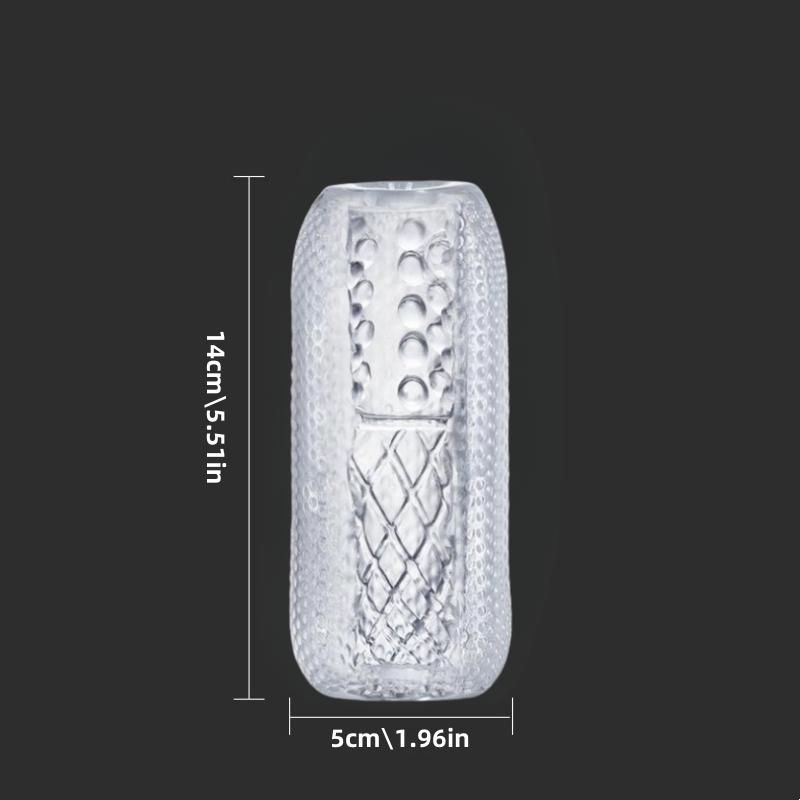 Transparent Male Masturbator Artificial Pussy Vaginal for Men 18 Glans Sucking Penis Pump Sex Toys Erotic Spikes Exerciser