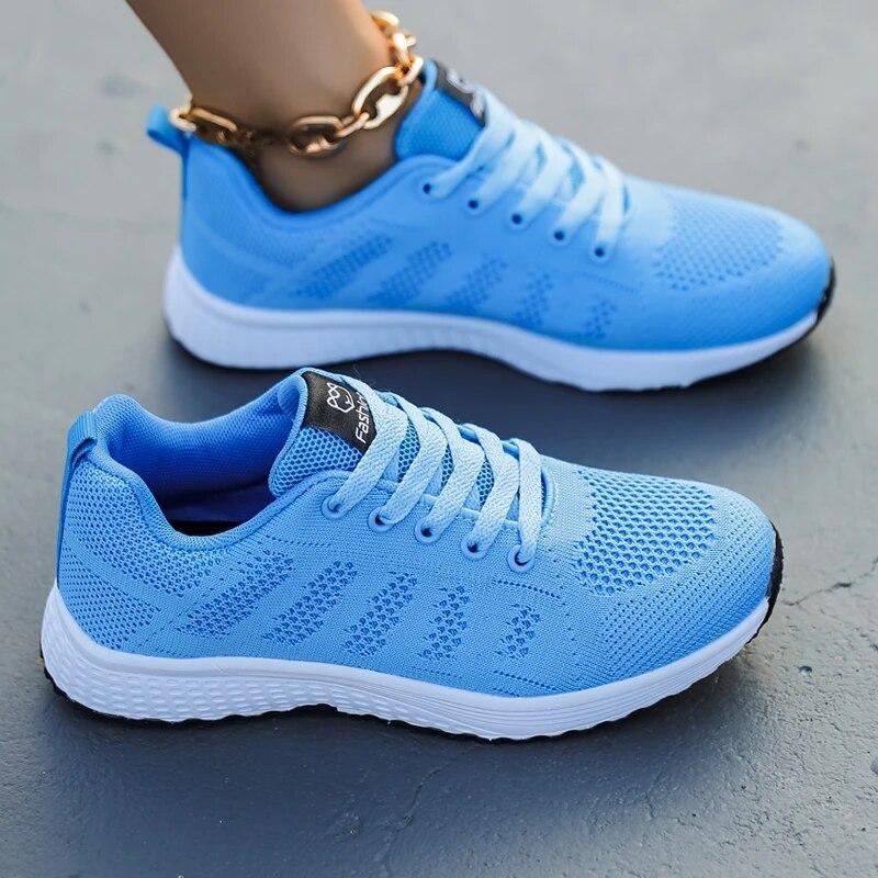 Fashion Women Breathable Sports Shoes for Women 2025 Casual Tennis Shoes Walking Mesh Running sandals Platform Sneakers Female Footwear
