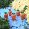 Easter Stake Carrot Statue Smile Carrot Shaped Figurines Plant for Indoor and Outdoor Sculpture Decors