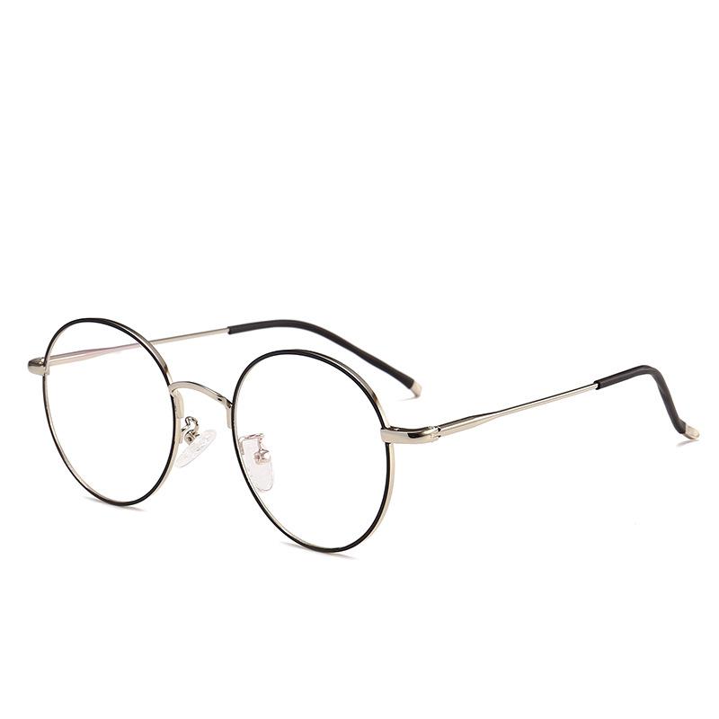 JYL TS Flat Glasses 1909 Small Round Metal Women/1909