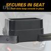 Small Center Console Car Console Organizer with Drink Holder Universal Rear Bench Seat Storage Box for IPad Smartphone Coins Book