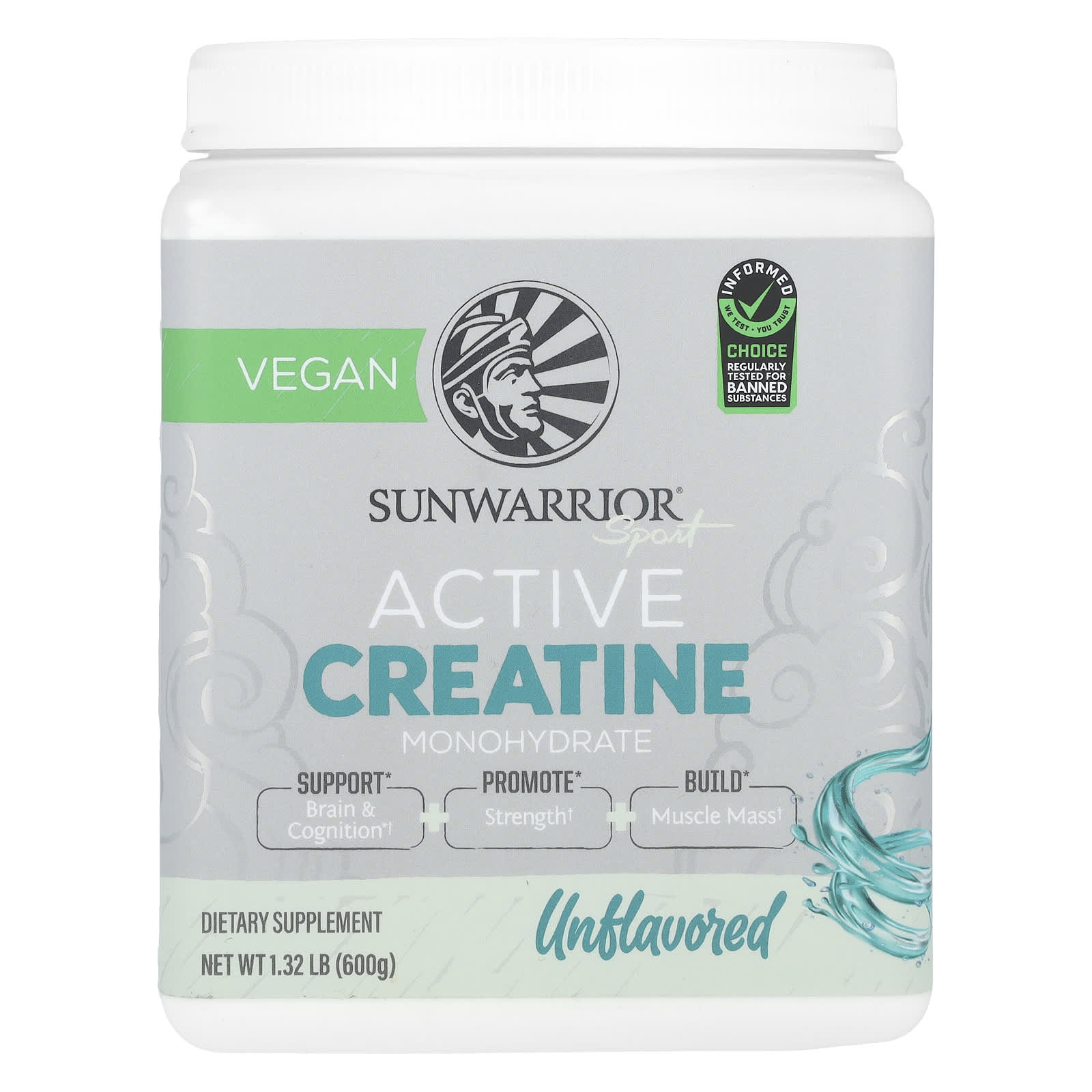 

Sport, Active Creatine Monohydrate, Unflavored, 600G (1.32Lb)