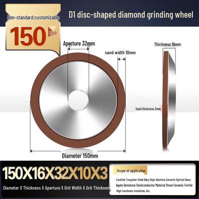 Jundingying D1 Disc Single Bevel Diamond Grinding Wheel