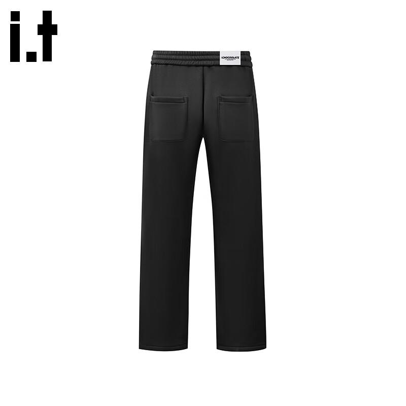 :CHOCOOLATE Men's Pleated Straight-Leg Casual Pants