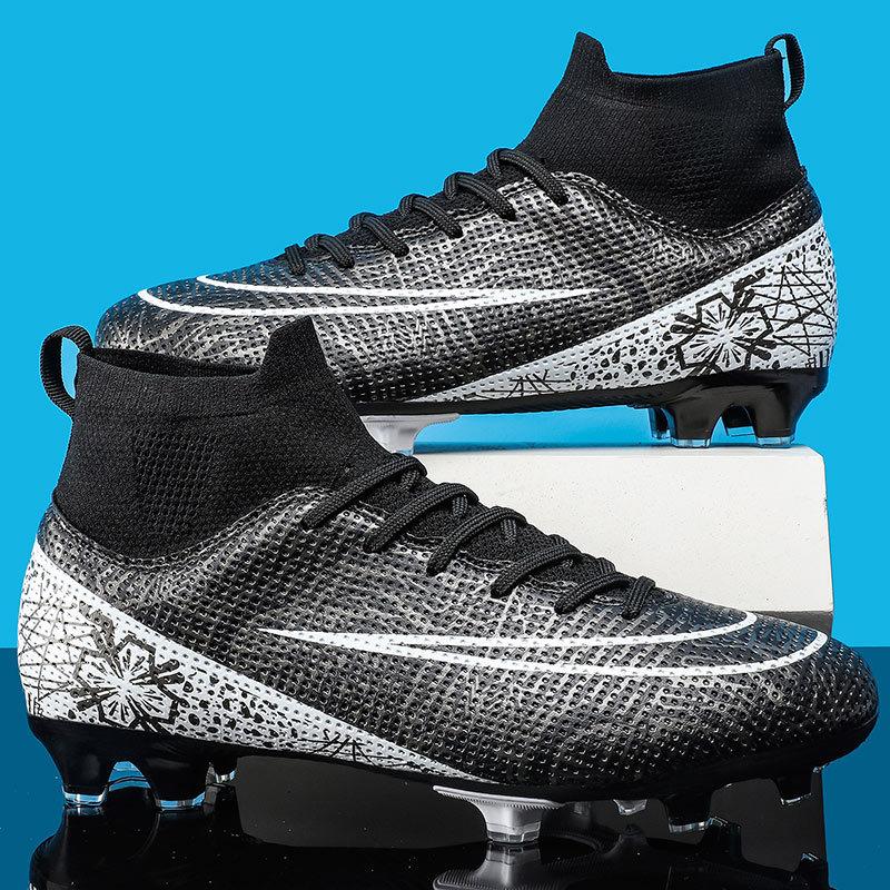 New Low-top Men's and Women's AG Long Nails Competition Football Shoes TF Broken Nails Children's Outdoor Sports Grass Football Shoes