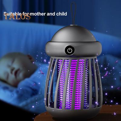 Mini muchomůrka Zapper USB napájená elektrickým šokem Zapper na muchy s UV LED světlem Vnitřní venkovní Domácí kempování Terasa Závěsná lampa na muchy