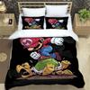 Comfortable Bedding Set, 3D Cartoon Mario Three-piece Set, Including Duvet Cover and Pillowcases.