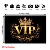 2D flat, 1 luxurious royal gold VIP photography background with elegant gold pattern - polyester fiber photo background,