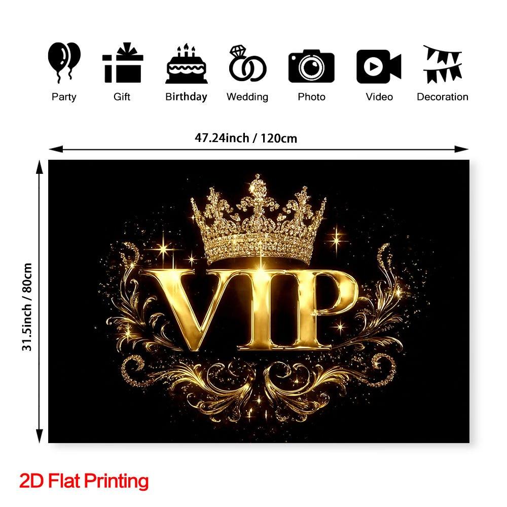 2D flat, 1 luxurious royal gold VIP photography background with elegant gold pattern - polyester fiber photo background,