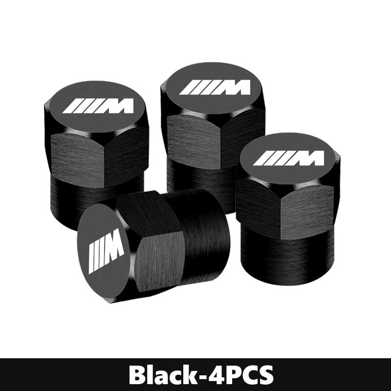 LXXM7 4Pcs Alloy Car Wheel Tire Air Valve Dust Caps Rim Accessories For BMW 1 3 5 7 Series M F01 F20 F10 F13 E52 E53 E60 E93