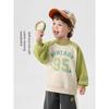 Boys' Half-Turtleneck Fleece Sweatshirt, Winter Clothing, Autumn and Winter 2025 New Style, Children's Clothing, Toddler Baby Thickened Winter Wear