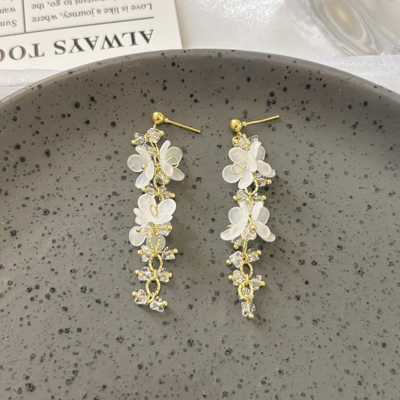 Boucles d'oreilles de luxe rétro français café ambré - Puces élégantes pour femmes avec design de niche