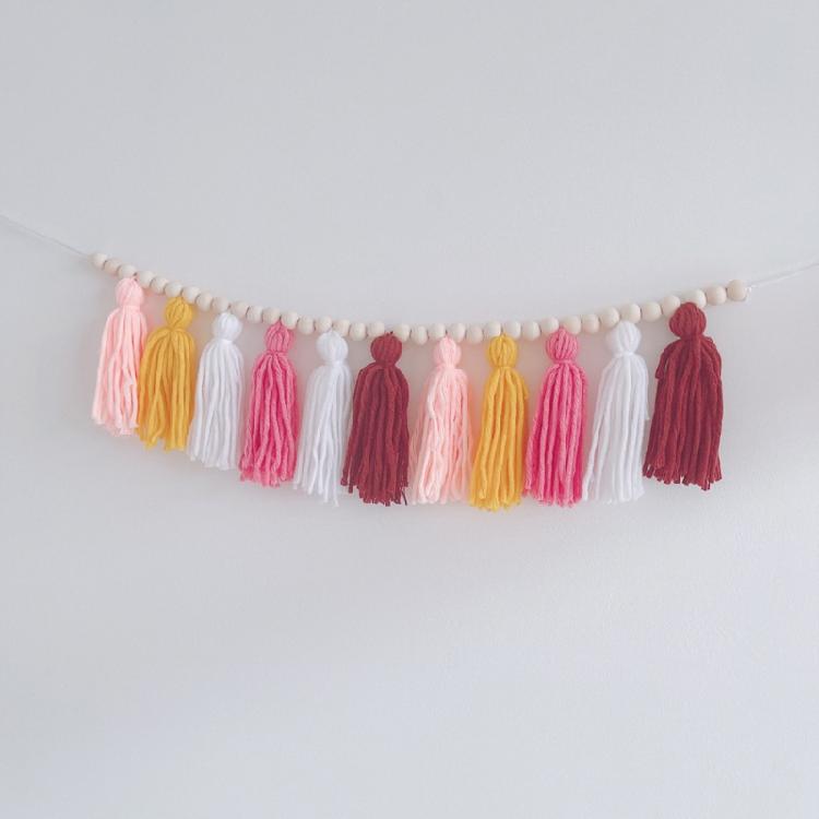 Nordic Hanging Tassel for Nursery Decor Bunting Birthday Party Decorations Carni