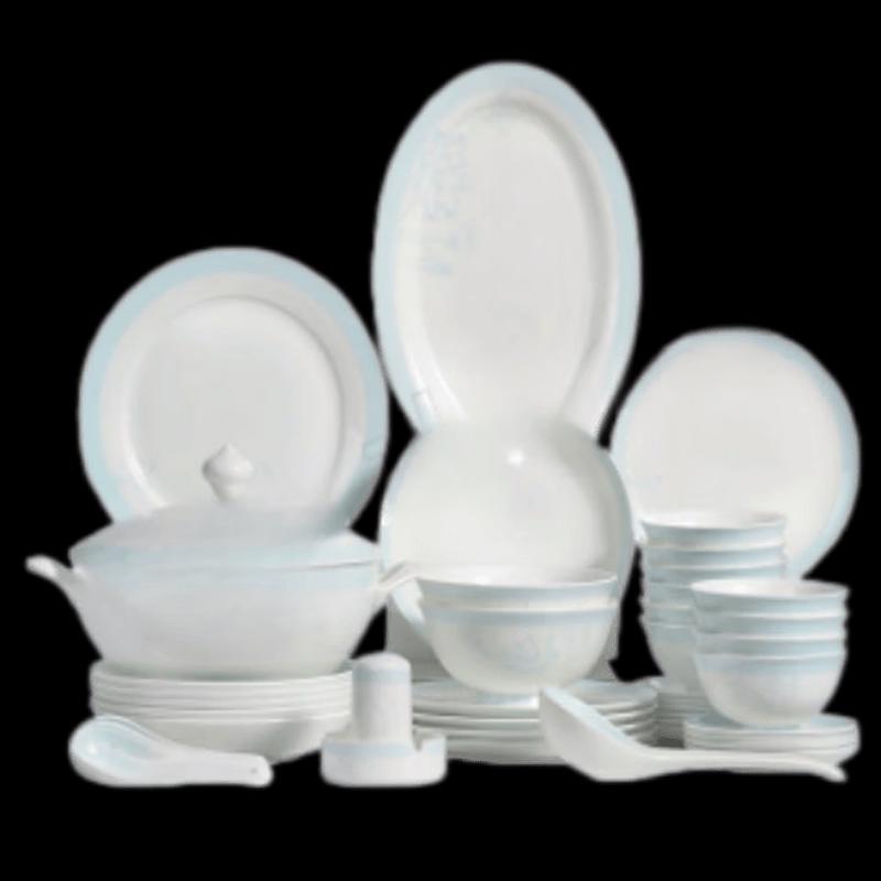 Lotus Pond Moonlight Jingdezhen Ceramic Dinnerware Set