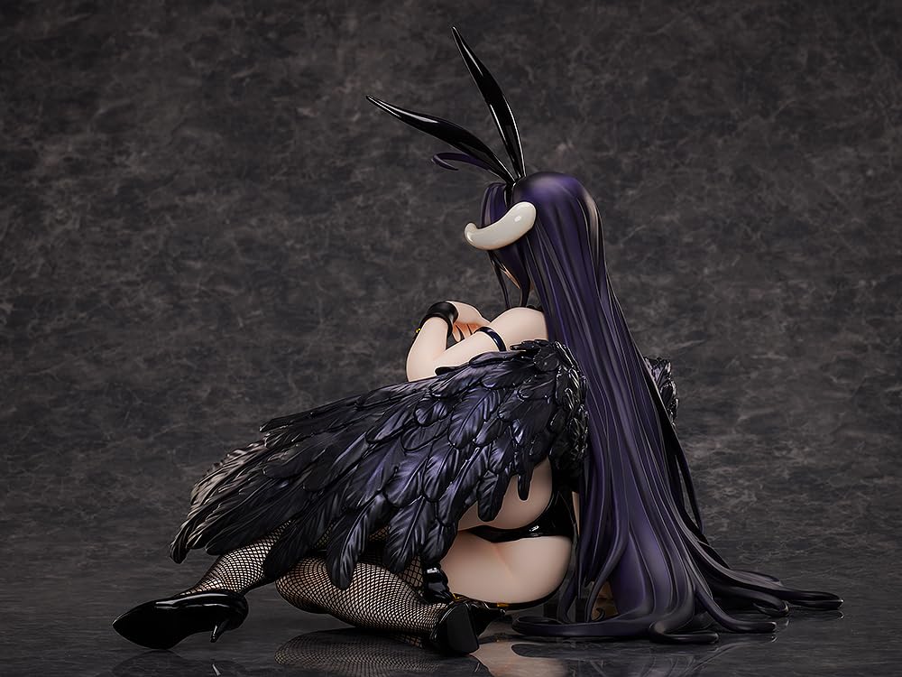Plastová malovaná hotová figurka Overlord Albedo Black Bunny Ver. 1/4