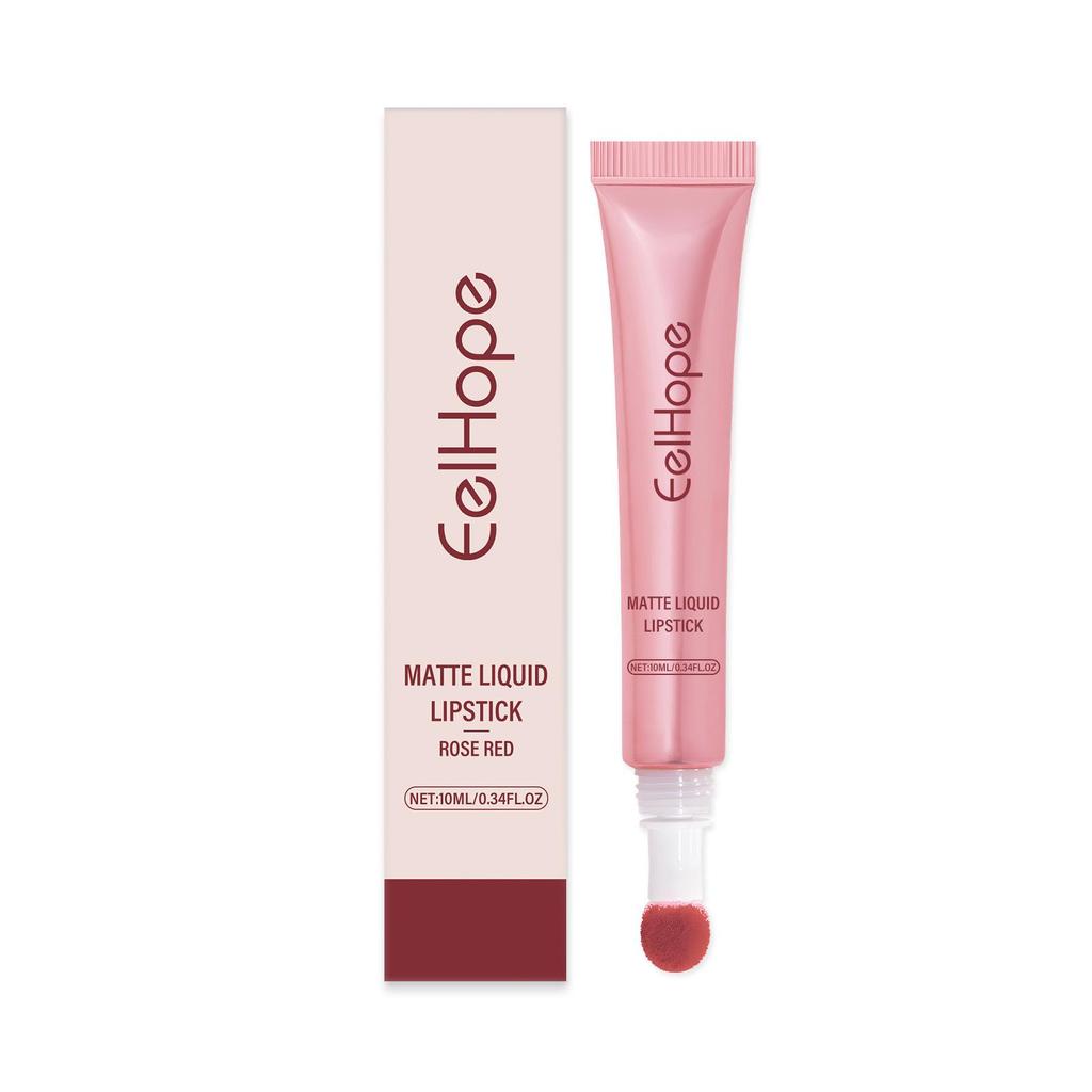 EELHOPE Matte Liquid Lipstick - Non-Transfer, Easy-to-Apply, Colorful, Pink & Moisturizing